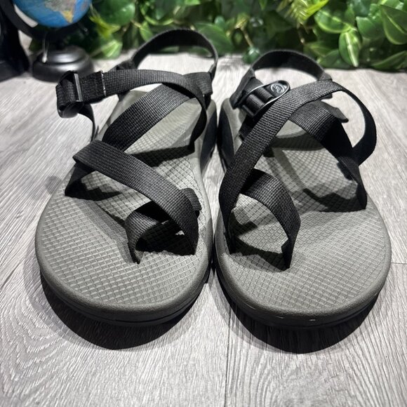 Chaco Z Cloud 2 Classic Strap Sandals Solid Black US Mens Size 11 - Picture 3 of 8